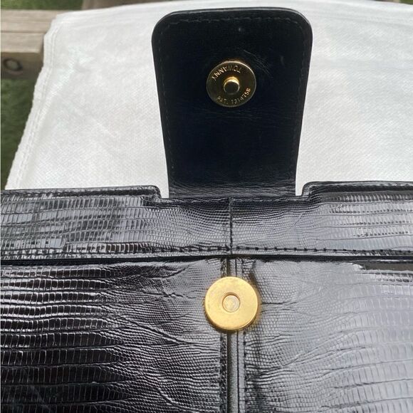 Yves Saint Laurant (YSL) Black Leather Clutch w/COA. EUC! - Picture 14 of 16